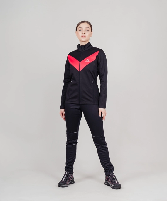 Разминочный костюм Nordski Base Black/Pink W