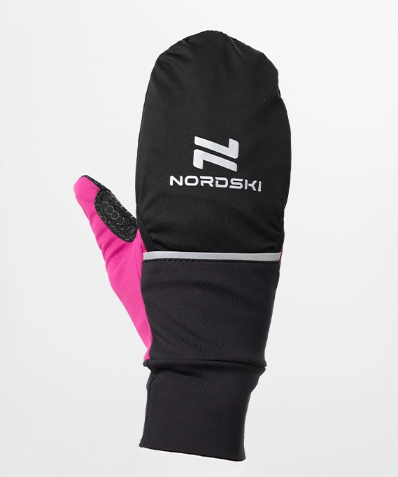 Варежки-перчатки Nordski Pro Black/Fuchsia