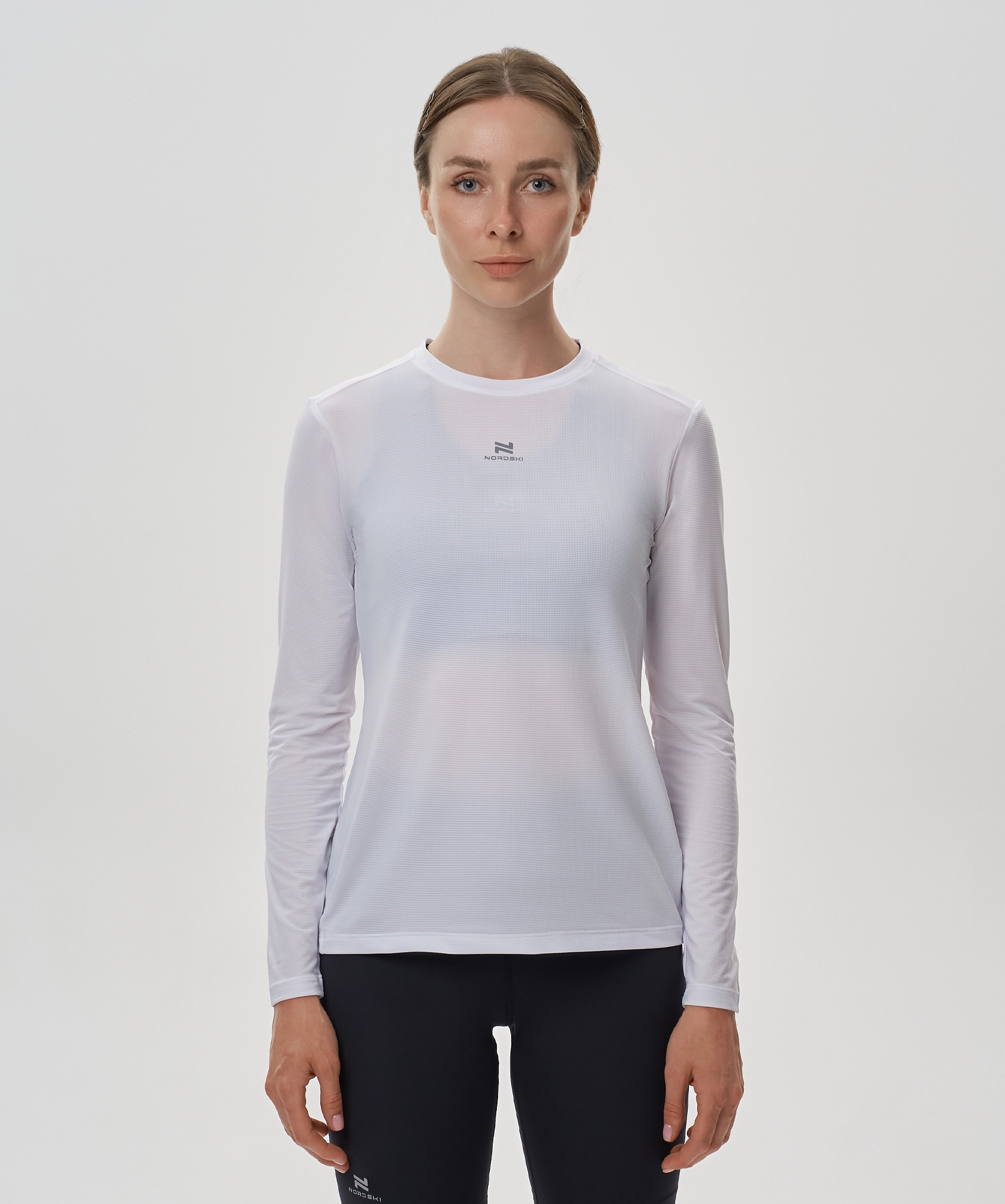 Футболка Nordski Run 2.0 Aqua W с длинным рукавом