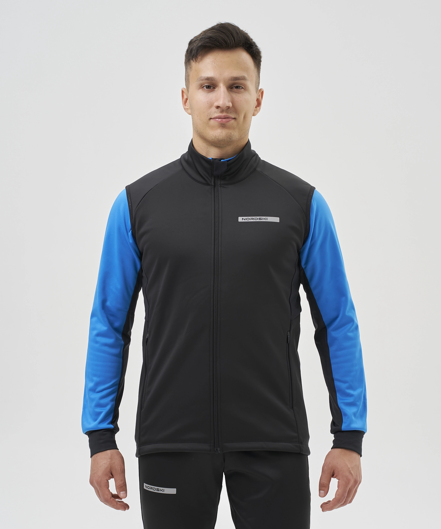 Жилет тренировочный Nordski Core Black/Light Blue