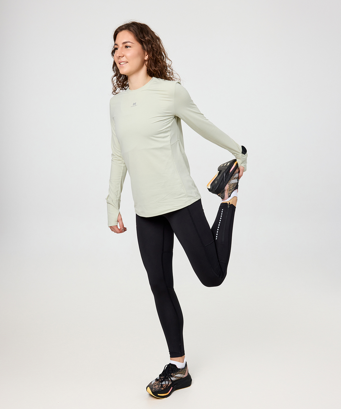 Лонгслив Nordski RunTech Smoky Green W