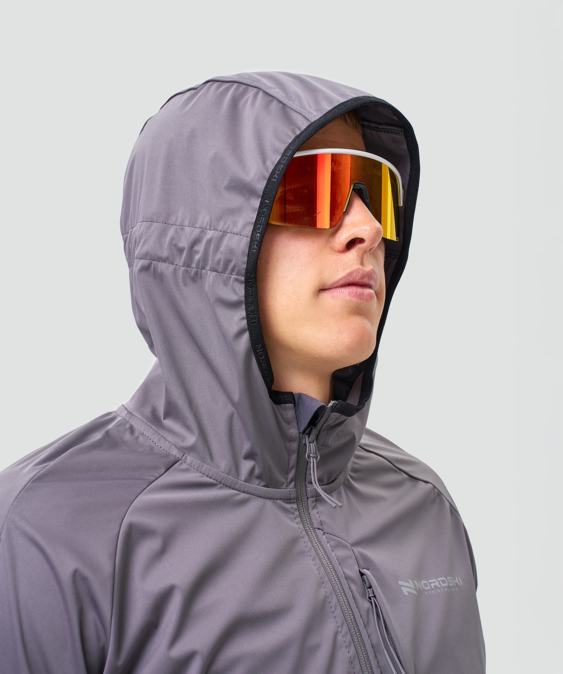 Тренировочная куртка Nordski PRO TOUR HOOD Shark/Black