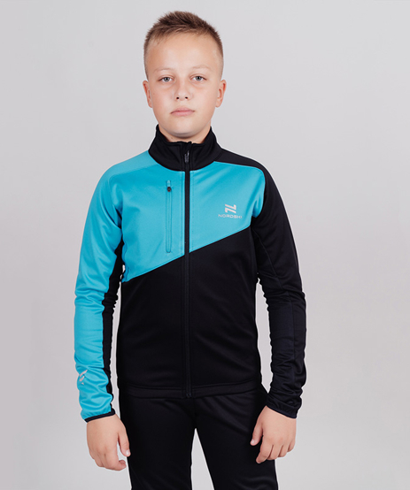 Разминочная куртка Nordski Jr. Premium Blue/Black