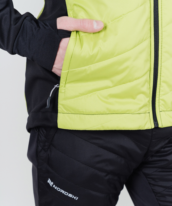 Куртка Nordski Hybrid Hood Black/Lime