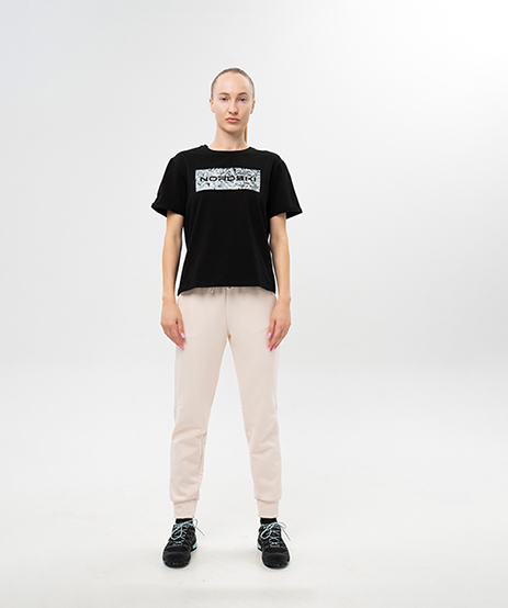 Футболка Nordski Simple Logo Black/Crystal W