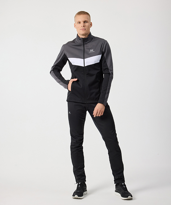 Разминочный костюм Nordski Base Grey/Black