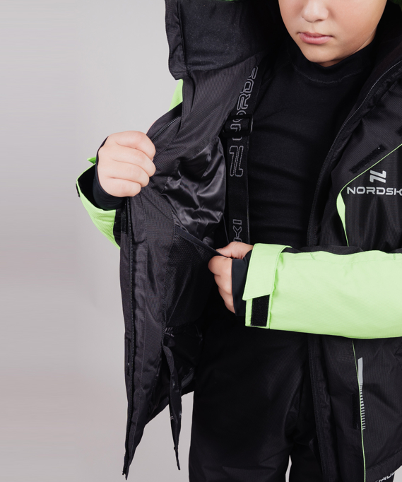 Горнолыжная куртка Nordski Jr. Extreme Black/Lime